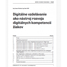 Digitálne vzdelávanie ako nástroj rozvoja digitálnych kompetencií žiakov
