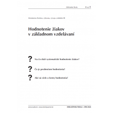 Hodnotenie žiakov v základnom vzdelávaní