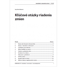 Kľúčové otázky riadenia zmien