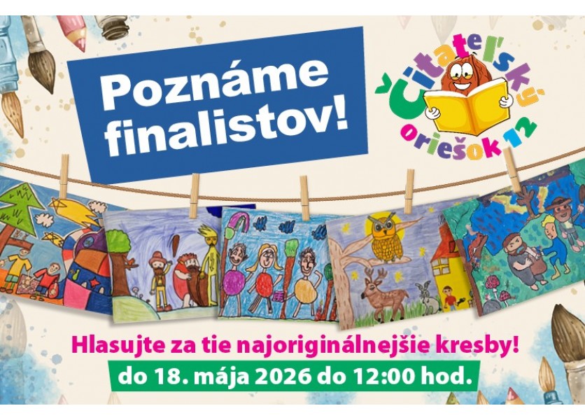 Poznáme finalistov súťaže Čitateľský oriešok 12