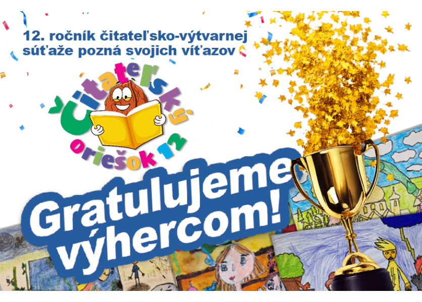 Výhercovia súťaže Čitateľský oriešok 12 sú známi Výhercovia súťaže Čitateľský oriešok 12 sú známi