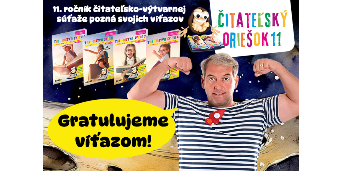 Mená výhercov súťaže Čitateľský oriešok 11 sú známe Mená výhercov súťaže Čitateľský oriešok 11 sú známe