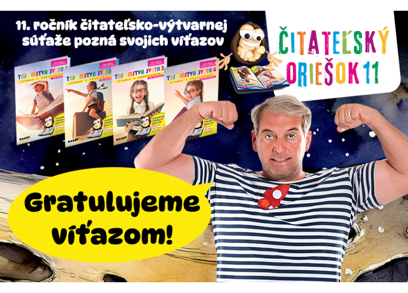 Mená výhercov súťaže Čitateľský oriešok 11 sú známe