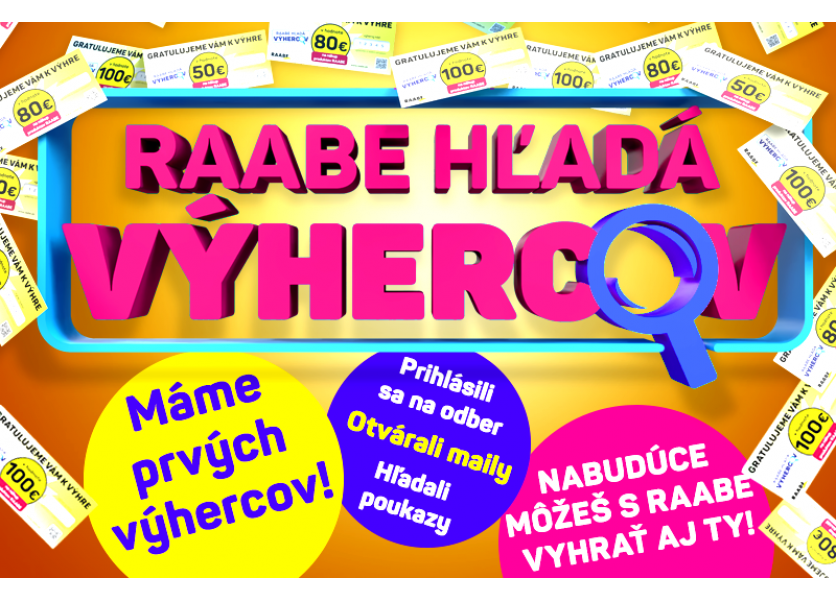 RAABE hľadá výhercov. Možno ste to práve vy!