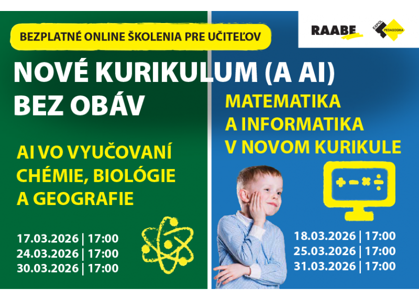 Nebojte sa nového kurikula, ani AI a poďte sa vzdelávať Nebojte sa nového kurikula, ani AI a poďte sa vzdelávať