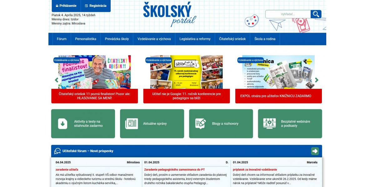 Školský portál v novom šate a bezpečnejší 