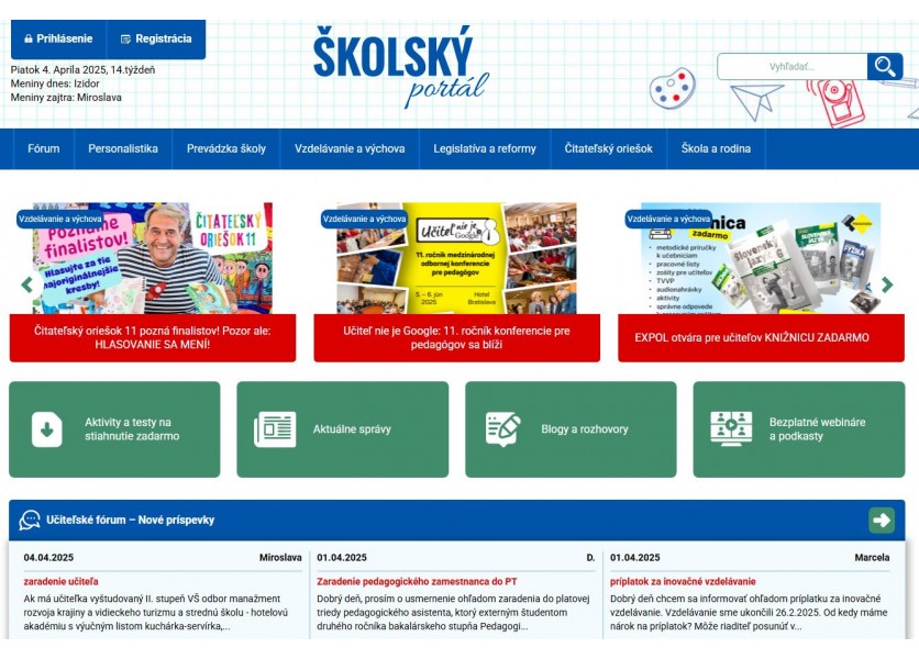 Školský portál v novom šate a bezpečnejší 