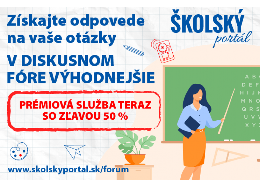 Prémiová služba pre pedagógov so zľavou 50 % Prémiová služba pre pedagógov so zľavou 50 %