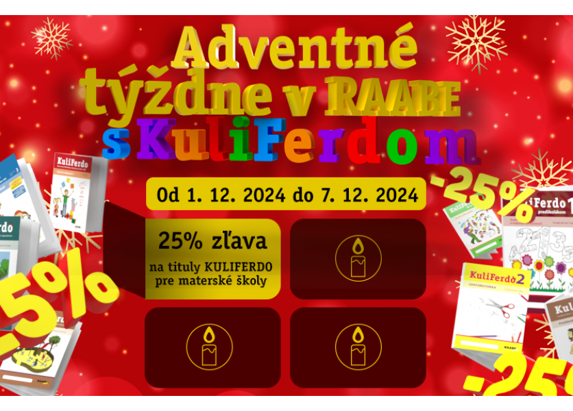 Adventné týždne v RAABE tento rok s Kuliferdom