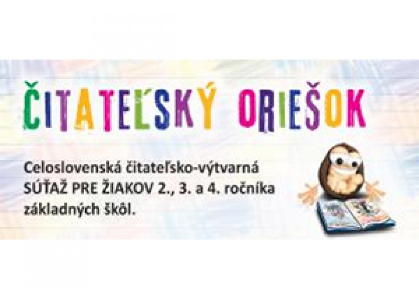 Čitateľský oriešok bude lúskať takmer 10 000 žiakov z 274 škôl!