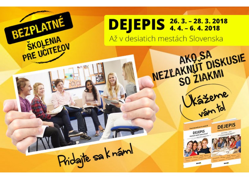 Máte obavy z diskusie so žiakmi? Poďte na bezplatné školenia a naučíme vás to!