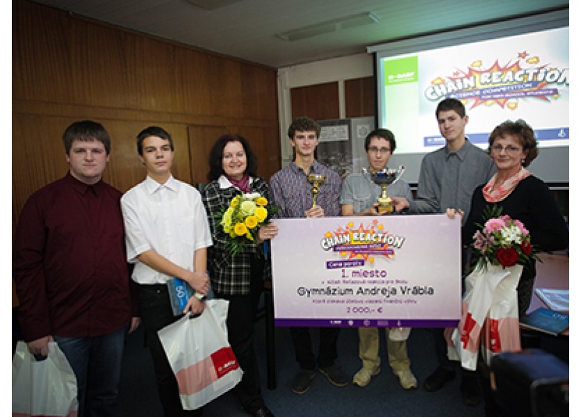 Žiaci levického gymnázia vytvorili najlepšiu Reťazovú reakciu