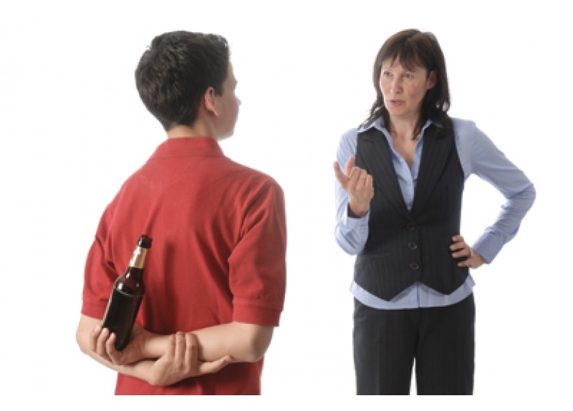 Žiak pod vplyvom alkoholu