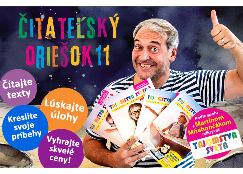Čitateľský oriešok 11 – Je tu čas stiahnuť si súťažné texty