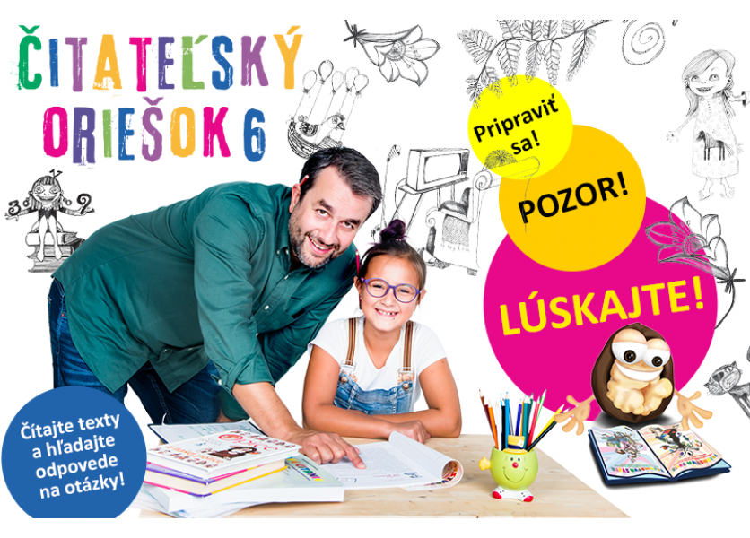 Čitateľský oriešok 6 pokračuje - stiahnite si súťažné texty