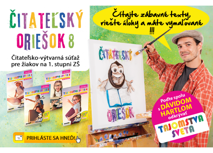 Štartuje ôsmy ročník celoslovenskej súťaže Čitateľský oriešok