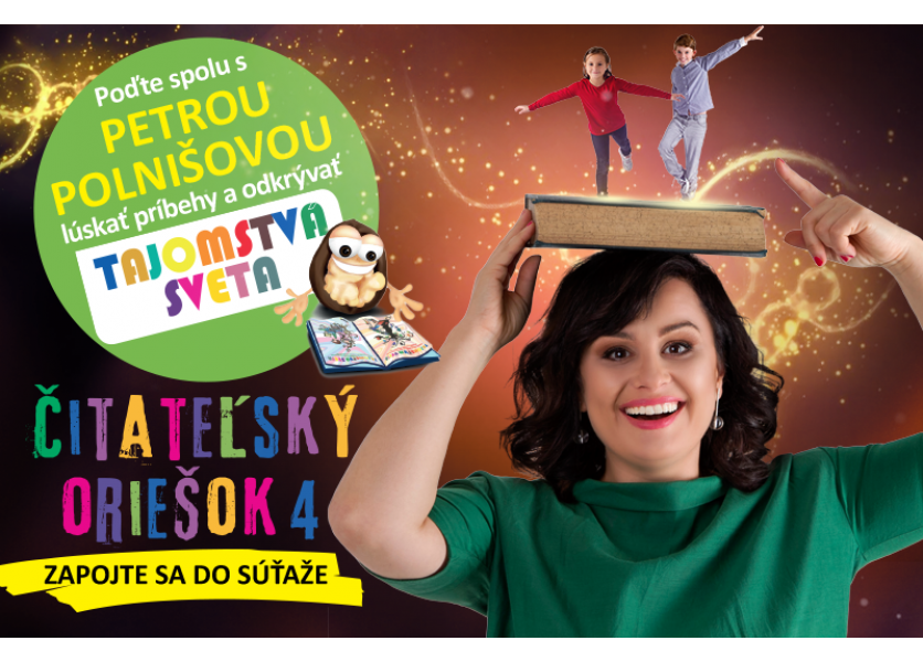 Štartuje štvrtý ročník celoslovenskej súťaže Čitateľský oriešok
