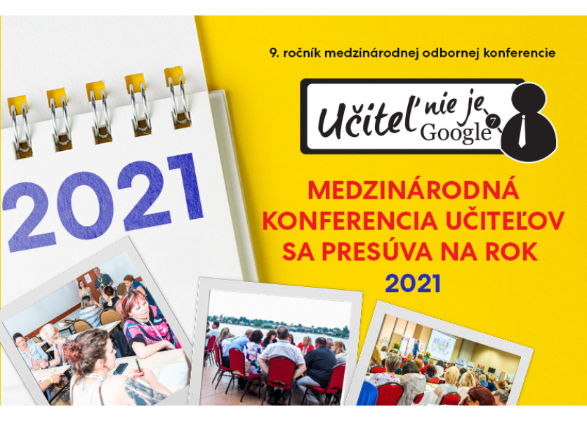 Medzinárodná konferencia učiteľov sa presúva na rok 2021