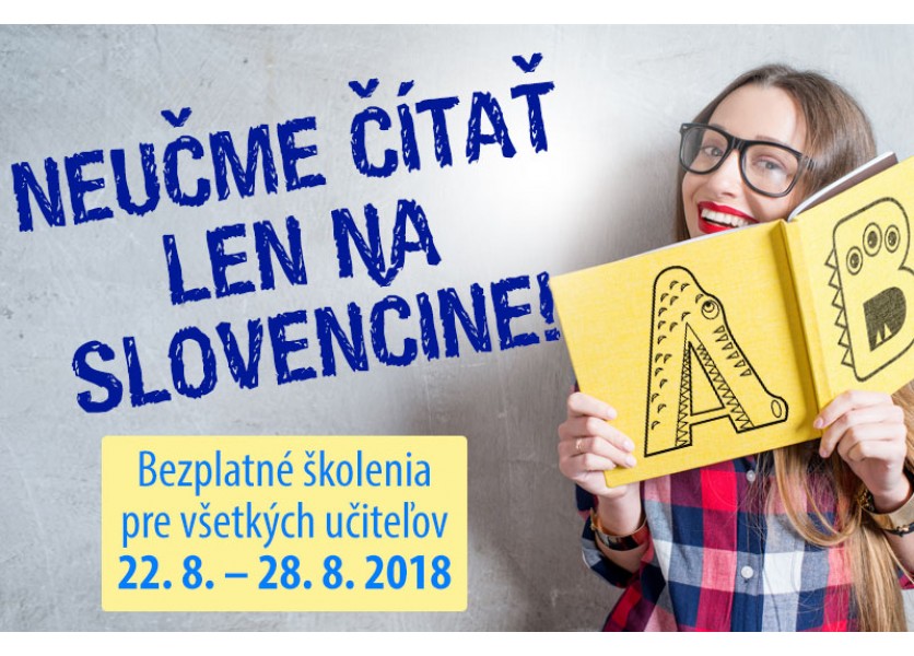 Čítate so žiakmi len na slovenčine? Chyba! Poďte na školenie a ukážeme vám, ako na to! Čítate so žiakmi len na slovenčine? Chyba! Poďte na školenie a ukážeme vám, ako na to!