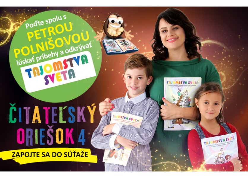 Petra Polnišová ambasádorkou súťaže Čitateľský oriešok 4