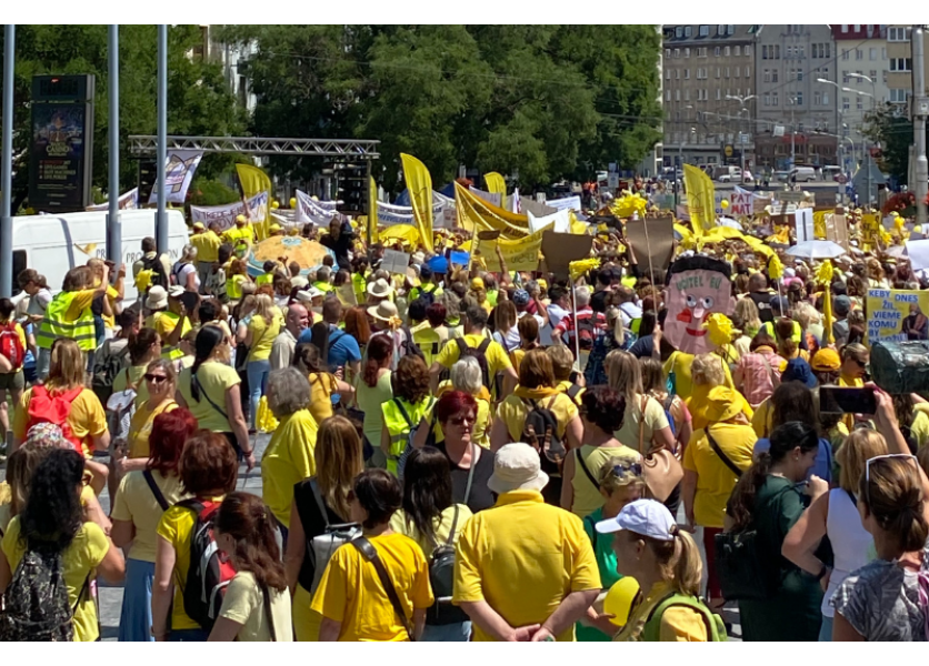 Analytik: Protest ľudí pracujúcich v školstve bol v súčasnej situácii nevyhnutný 