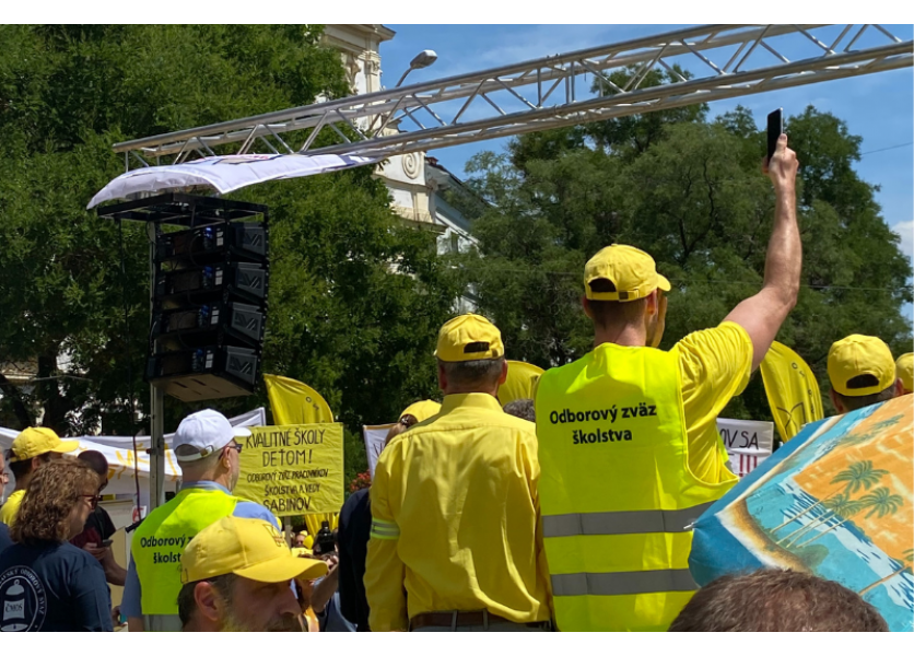 Vyhlásenie účastníkov protestu