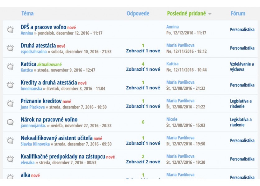 Máte v práci problém? Spýtajte sa odborníkov vo fóre Školského portálu! Máte v práci problém? Spýtajte sa odborníkov vo fóre Školského portálu!