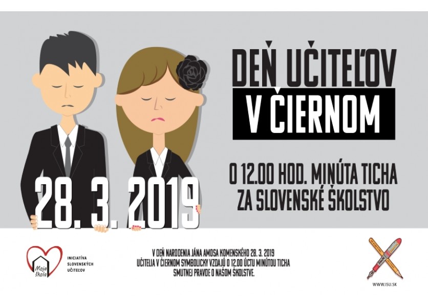 SKU: Slovenskí učitelia oslávia Deň učiteľov v čiernom