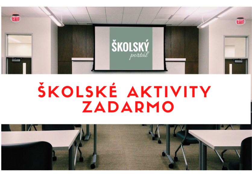 Aktivity zadarmo od Školského portálu