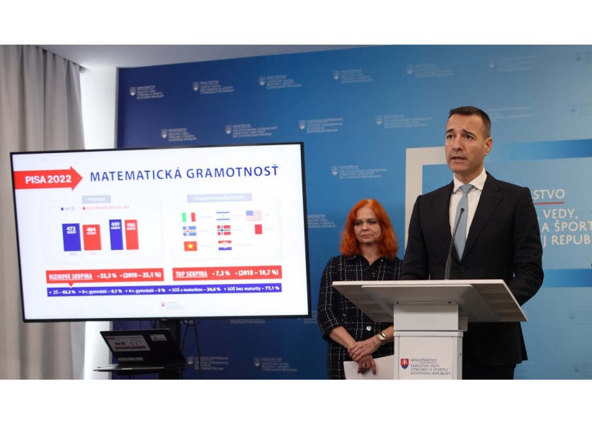 Poznáme výsledky PISA 2022. Minister ich označil za národnú tragédiu.