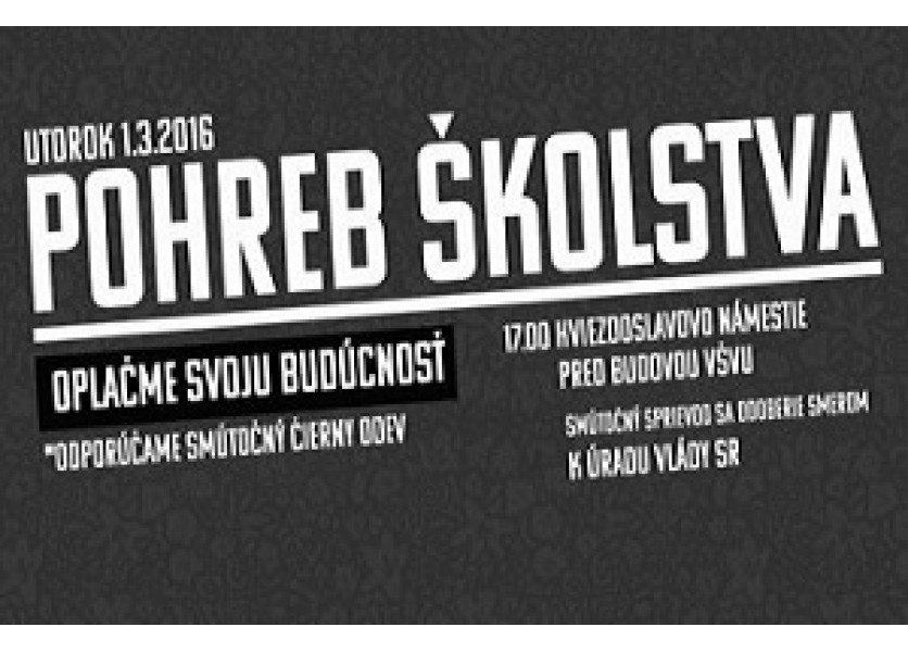 Nespokojní učitelia dnes chystajú smútočný pochod za školstvo