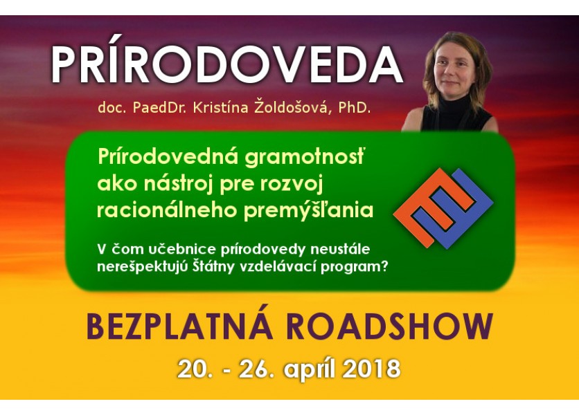 Prihlasovanie na bezplatnú roadshow PRÍRODOVEDA je spustené!