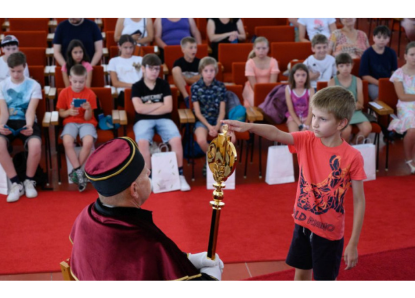 Detskú letnú univerzitu SPU odštartovala slávnostná imatrikulácia Detskú letnú univerzitu SPU odštartovala slávnostná imatrikulácia