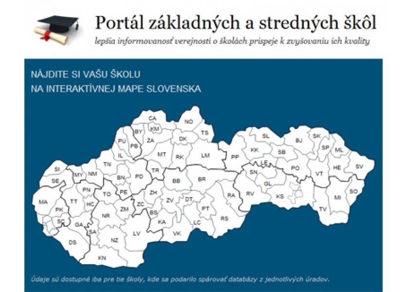 S výberom základnej či strednej školy  pomôže nový portál