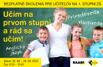 Učím na prvom stupni a rád sa učím!